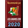 Plaque déco métal "recommandé par" Les Cabanes 2020