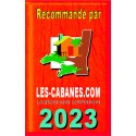 Plaque déco métal "recommandé par" Les Cabanes 2023