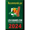 Plaque déco métal "recommandé par" Les Cabanes 2024