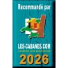 Plaque déco métal "recommandé par" Les Cabanes 2025